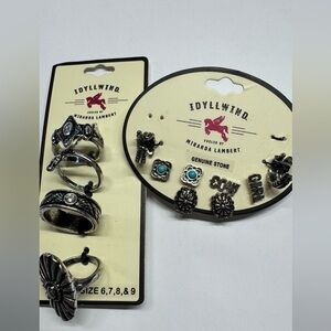 Idyllwind Silver and Turquoise Ring Set